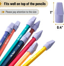 Mr. Pen- Pencil Erasers Toppers, 120 Pack, Purple, Erasers for Pencils — 3