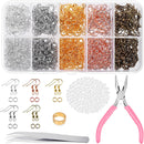 Earring Hooks, Audab 1400pcs Making Kit with 200pcs Ear Ring 1000pcs Jump Rings, Backs and Jewelry Pliers for… — 1
