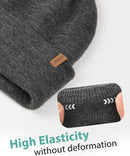 FURTALK Beanie for Men Women Cuffed Thick Knitted Winter Hat Skull Cap - Dark Grey — 7