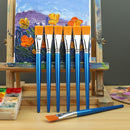 GACDR 1 Inch Flat Paint Brushes, 12 Bulk Acrylic Brushes for Watercolor | 1 inch 12 pieces — 6