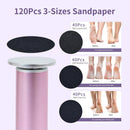 FancyJun Electric Foot Callus Remover with 120pcs Sandpaper Discs(3 Sizes), Professional 800RPM Aluminum 4.8 Inches Callus Remover for Feet, Stepless Speed Control for Dead Skin (Purple) — 2