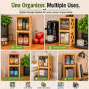 Bamboo Snack & Pantry Organizer, Stackable Pull-Out Drawers, 2 Pack — 7