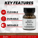 Angelus Metallic Leather Paint, 1 oz., Bronze — 2