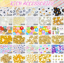 wuzoe Friendship Bracelet Kit, 16888pcs, 96 Colors Polymer Clay Beads & 1200 Letter Beads，Bracelet Making Kit for… — 3
