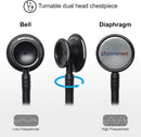 Paramed Stethoscope - Classic Dual Head - for Doctors, Nurses, Med Students, Professional Pediatric, Medical, Cardiology, Home Use - Extra Diaphragm, 4 Eartips, Accessory Case, Name Tag - 29.5 inch — 3