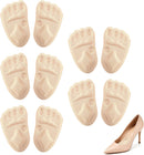 5 Pairs Metatarsal Pads for Women Men, Breathable Shoe Inserts, Ball of Foot Cushions, Relieve Foot and Comfort, One Size Fits Any 1