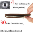 Toughergun Slim Wallet for Men RFID Blocking Money Clip, Minimalist Front Pocket Credit Card Holder, Magnetic Thin Mens Wallets with ID Window — 4