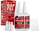 Gap Fill Thick Super Glue 120g Heavy Duty Cyanoacrylate CA Glue for Repairs — 1