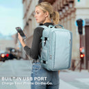 PIJUSHI Laptop Travel Backpack Carry On Flight Approved Fits 16 inch Laptop | Blue — 6
