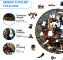 WOODBESTS Wooden Puzzles for Adults, Dragon's Library Wood Puzzle Adult, S — 4