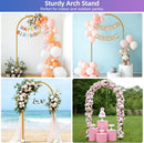 Hemmotop 6.6ft Arch Backdrop Stand Gold — 2