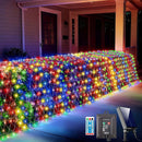 21x5FT Solar Christmas Net Lights Outdoor Waterproof with Remote — 1