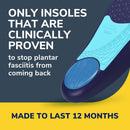 Dr. Scholl’s Plantar Fasciitis Relief Orthotic Insoles for Men - The Only Proven Insole to Stop Plantar Fasciitis from Coming Back, Immediately Relieves Pain, Heel Spurs, Arch Support Inserts - Blue — 3