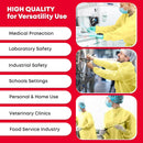 Ever Ready First Aid Disposable Isolation Gown with Elastic Wrists, Universal Size, Yellow - Case of 100 — 6