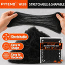 Piteno® 1200 sqft Spider Webs Halloween Decorations with 40 Fake Spiders, Stretchable Halloween Spider Webs for Indoor Outdoor Haunted House Yard Porch Party Decor (Black) — 4