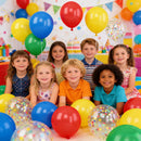Red Blue Yellow Green Balloons 12 Inch Rainbow Colorful Latex Party Balloon — 6