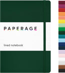 PAPERAGE Lined Journal Notebook, Hardcover Journal for Women & Men, 160 Pages, (5.6 in x 8 in), College Ruled Journaling Notebook for Work, School Supplies & Note Taking, (Dark Green) | A. Lined — 1
