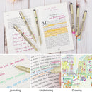 Muchcute Micro Fineliner Drawing Art Pens: 20 Set (12 Colors 01 & 8 Black) | 20 Set (12Colors01+8Black) — 5