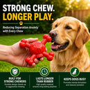 Dog Chew Toy for Small & Medium Dogs – Durable Nylon Dog Toy for Aggressive…
