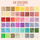 Dowsabel Clay Beads 3 Boxes Bracelet Making Kit, 10800pcs Beads for Jewelry Making, Letter Beads for Friendship… — 2
