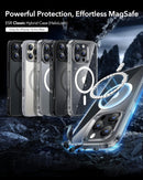 ESR for iPhone 16 Pro Max Case, Compatible with MagSafe, Shockproof Military-Grade Protection, Magnetic Phone Case for iPhone 16 Pro Max, Classic Hybrid Case (HaloLock), Clear — 3
