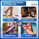 HAPAD Medial/Lateral Heel Wedge - 3" Wool Felt Insole Shoe Insert - Short — 3