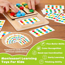 V-Opitos Color Matching Puzzle, Montessori Brain Teaser for Kids Ages 3-7 — 3