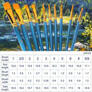 AROIC 10 Pcs Paint Brushes, Acrylic Oil Watercolor Painting Brush Set | 10pcs-blue — 7