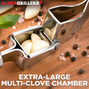 Alpha Grillers Garlic Press Stainless Steel, Mincer, Crusher & Peeler — 4