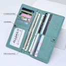 Alldaily Ultra Slim Thin Women Wallet RFID Blocking Credit Card Holder Bifold Long Ladies Billfold (Purist Blue) — 3