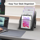 Sinboun Inclined Desk File Organizer Folder Holder with 8-Section, Black — 4