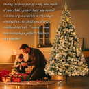 7.5FT Snow Prelit Christmas Artificial Tree,Warm White LED Lights Xmas Tree — 5