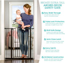 Regalo Safety 36" Extra Tall Arch Baby Gate, Bottom of Stairs & Doorways