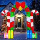 BLOWOUT FUN Christmas Inflatables,10FT Giant Candy Archway Gifts Bow Bell — 1