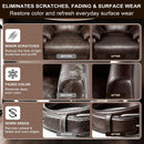 Dark Brown Leather Recoloring Balm, Color Restorer, Scratch Remover, Leather dye & Paint for Furniture, Couches,Car Seats — 4