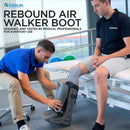 Ossur Rebound Air Walker Boot | Comfortable Walking Boot with Compression Straps & Air Pump Rocker Bottom | Walking Boot for Broken Foot, Walking Boot for Sprained Ankle (High Top, X-Large) — 6