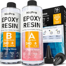 Nicpro 16 Ounce Crystal Clear Epoxy Resin, Food Safe Resin — 1