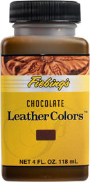 Fiebing's LeatherColors (4 Fl Oz, Chocolate) - Leather Dye for Natural Leather - Water-Based, Non-Flammable Formula - Permanent & Penetrating Color for Shoes, Boots, Furniture - Safe for Institutions — 1