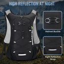 Lightweight Hydration Backpack, Running Backpack with 2L Water Bladder | Black — 6