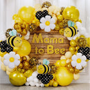 ALL-IN-1 Bee Balloons Garland Kit & Arch - Small and Large Black Yellow and White Bumble Bee Balloons for What Will It Bee Gender Reveal Party Supplies, Baby Shower Decorations, or Honey Bee Birthday | Yellow, White, Gold, Black Polka Dot — 8