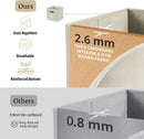 DECOMOMO Storage Bins, Cube Storage Bin with Labels — 6
