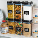 Shazo Airtight Food Storage Containers with Lids - 6 PC BPA Free Clear Plastic…
