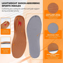 Shoe Insoles, Comfort Thin Lightweight Shock Absorption and Cushion Soles - Black — 5