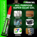 Super Glue Gel for Plastic, Shoes, Ceramic, Wood, CA Glue 3G x 4 — 5