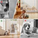 Extra Tall Cat Gate 51"-87" Height Adjustable Pressure Mounted 4 Extensions — 3