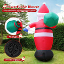 8 FT Christmas Inflatables Santa Claus Outdoor Decorations, Blow Up Santa Claus with Gifts Bag, Big Santa Carrying Presents Sack, Built-in LED Light, Xmas Outside Decor for Front Back Yard Garden Lawn — 2