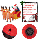 Sunnyglade 4.5x7FT LED Christmas Inflatables Santa & Reindeer Outdoor Decor — 4