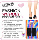 LECHERY Toe Loop Metatarsal Support Sleeves for Women, Ball of Foot Cushions, Forefoot Cushion Pads, Ball of Foot Support, Dancers Pads for Feet, Black 2