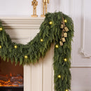 6FT 1Pcs Christmas Cedar Garland with Lights Realistic Faux Pine Garlands — 3