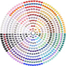 240 Pieces Assorted European Craft Beads Large Hole Lampwork Spacer Beads Colorful European Beads for DIY Necklace… — 6